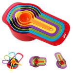 Rainbow 6-Piece Measuring Spoon Set with Logo