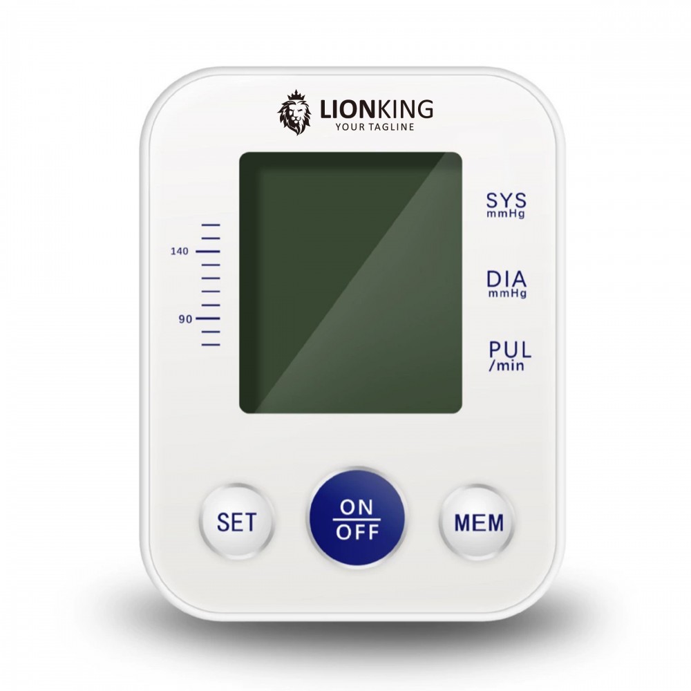 Logo Branded Digital Screen With Voice Arm Blood Pressure Monitor