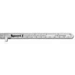 Personalized Stainless Steel 6" Pocket Ruler w/ 32nds Over MM