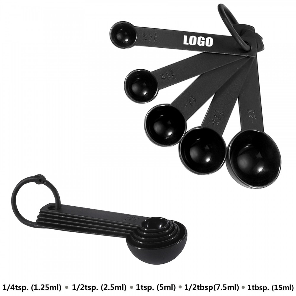 Versatile 5" 1 Measuring Spoon Set with Logo