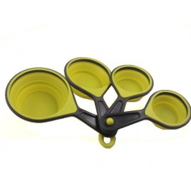 Customized Set of 4 Collapsible Silicone Measuring Cups  Customized Set of 4 Collapsible Silicone Measuring Cups