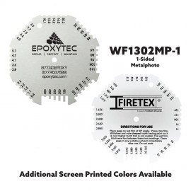 0.4-400 Mil/10-10160 Microns Metalphoto Wet Film Gauge with Logo