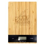 Bamboo Digital Kitchen Scale with Logo