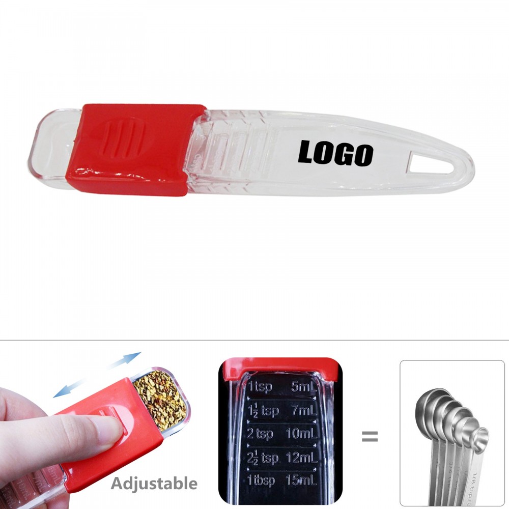 Customized 5 IN 1 Adjustable Measuring Spoons Customized 5 IN 1 Adjustable Measuring Spoons