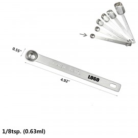 1/8 TSP. Stainless Steel Measuring Spoon with Logo