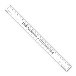 12" Flexible PVC Ruler with Architect or Engineer Scales with Logo
