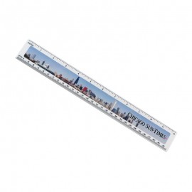 12" Ruler With Digital Imprint with Logo