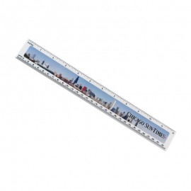 Logo Branded 12" Ruler With Digital Imprint
