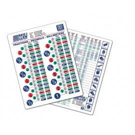 Decimal Equivalent Chart, Large with Logo