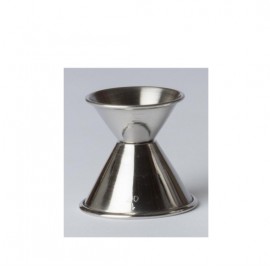 - 1 Oz. Stainless Steel Double Jigger with Logo   - 1 Oz. Stainless Steel Double Jigger with Logo