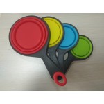 Collapsible Silicone measuring spoons with Logo