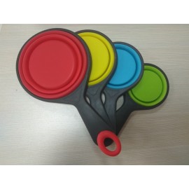 Collapsible Silicone measuring spoons with Logo  Collapsible Silicone measuring spoons with Logo