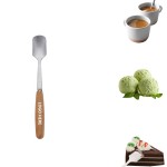 Wooden Handle Dessert Coffee Spoon with Logo