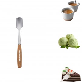 Promotional Wooden Handle Dessert Coffee Spoon  Promotional Wooden Handle Dessert Coffee Spoon