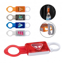 Logo Branded Pixie 4-in-1 Reflective Bottle Holder w/ Carabiner