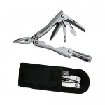 Micro Stainless Pocket Multi Tool w/ Super Bright LED Light with Logo