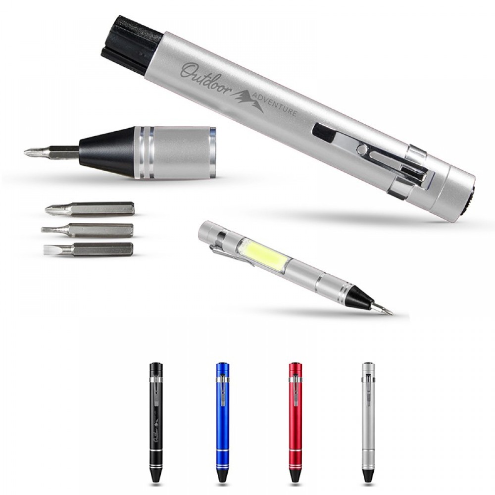 Promotional Rigor COB Pen Style Tool Kit