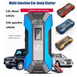 High Rate Car Jump Starter Power Bank 12V 12000mah with Logo