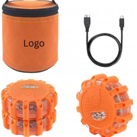 Logo Branded 3-Pack Rechargeable LED Road Flare Emergency Kit