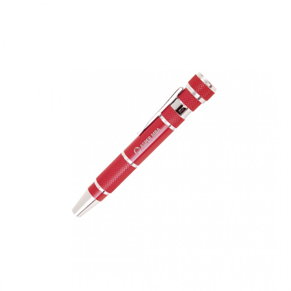 Custom Imprinted The Pen Pocket Screwdriver Set - Red Custom Imprinted The Pen Pocket Screwdriver Set - Red