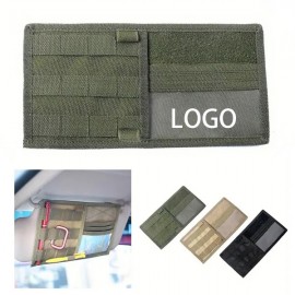 Logo Branded Tactical Car Sun Visor Organizer