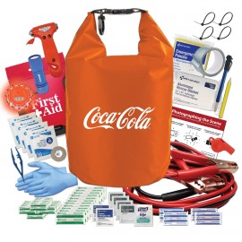 Dry Bag Auto Emergency Kit with Logo