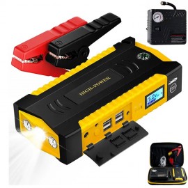 Portable Emergency battery booster 10000mAh Jump Starter Combo air pump ! with Logo