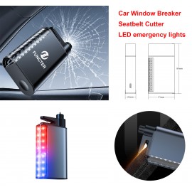 800 mAh Safety Hammer Car Window Breaker /Seatbelt Cutter / LED Emergency Lights(A7) with Logo