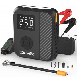Customized 10,000mAh Portable Emergency battery booter w/ 150PSI Emergency inflater air compressor