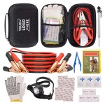 Car Emergency Tool Kit W/ Jumper Cable And First Aid with Logo