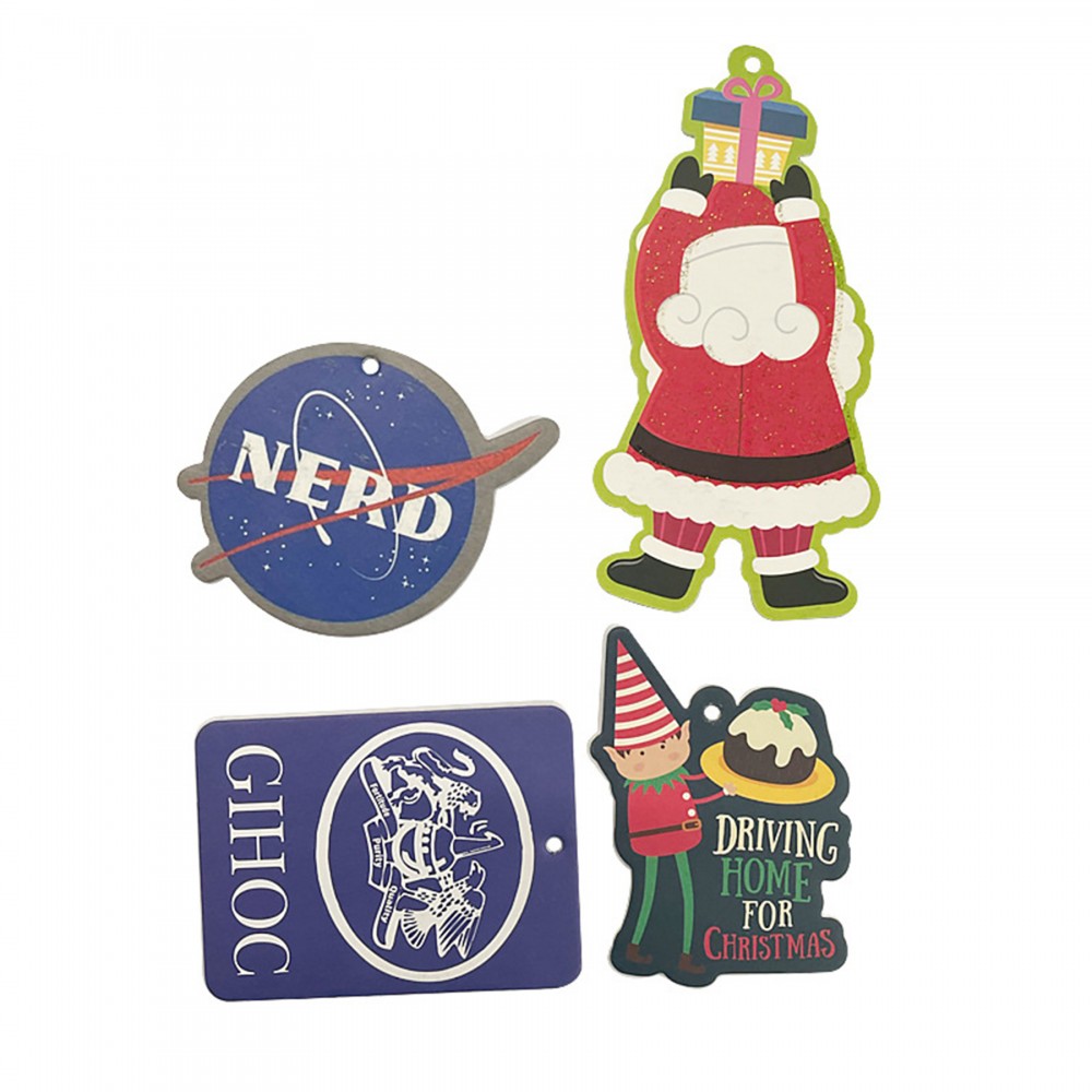 4" x 4"Custom Shape Paper Air Fresheners with Logo