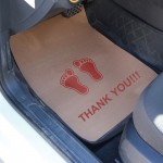 Disposable Kraft Paper Car Foot Pads with Logo