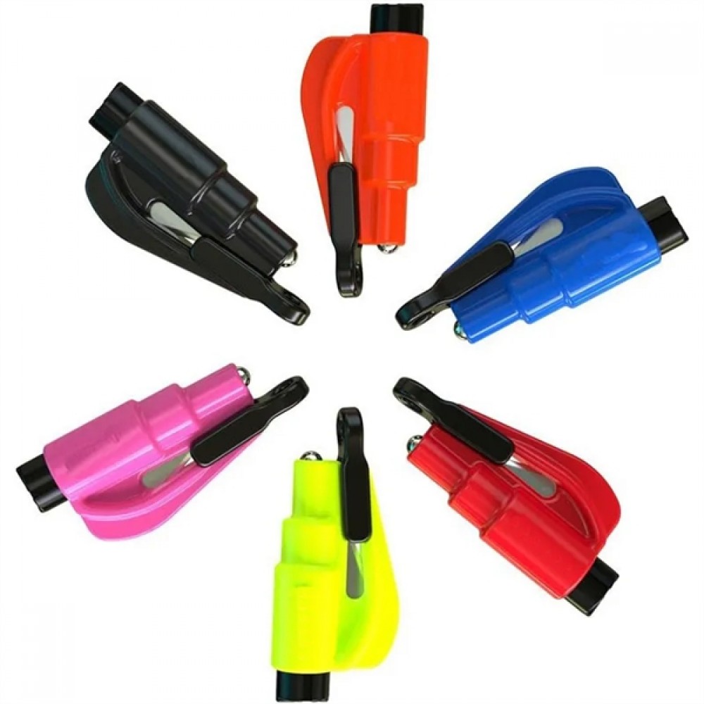 Custom Auto Safety Combo: Seatbelt Cutter & Window Breaker