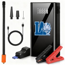 Customized 4000 Peak Portable Emergency battery booter w/ 150PSI Emergency inflater air compressor