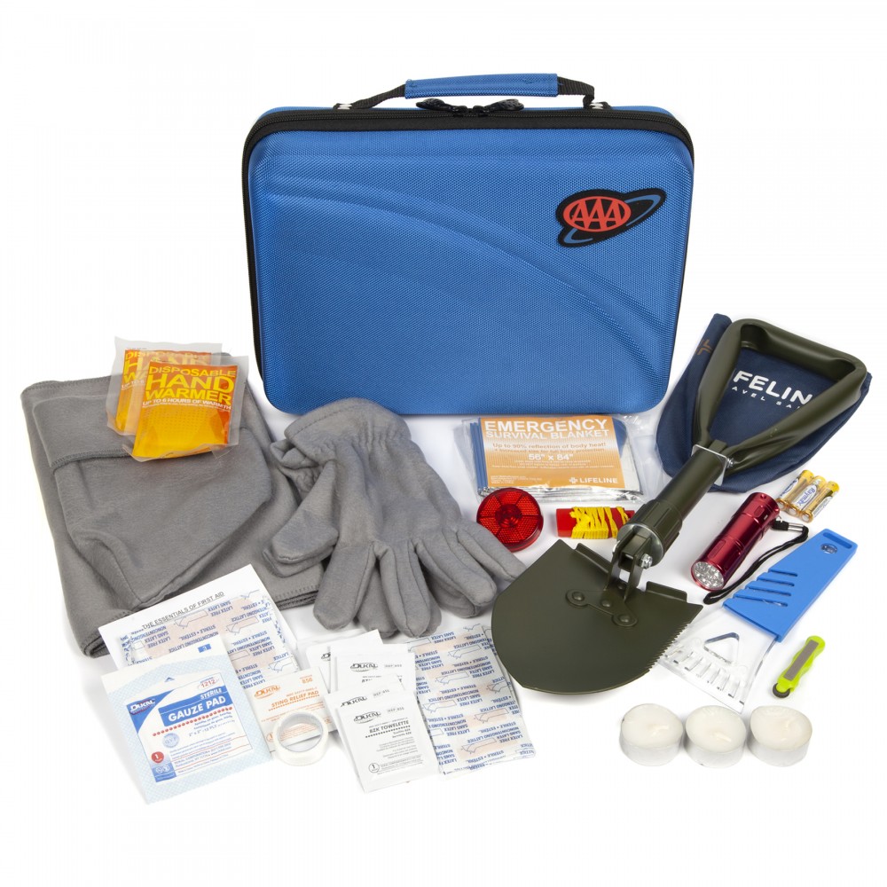 Customized Lifeline AAA Severe Weather Road Kit, 66 Piece