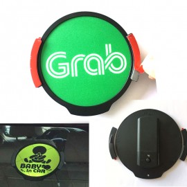 Custom Imprinted Bright LED Wireless Car Logo Sign