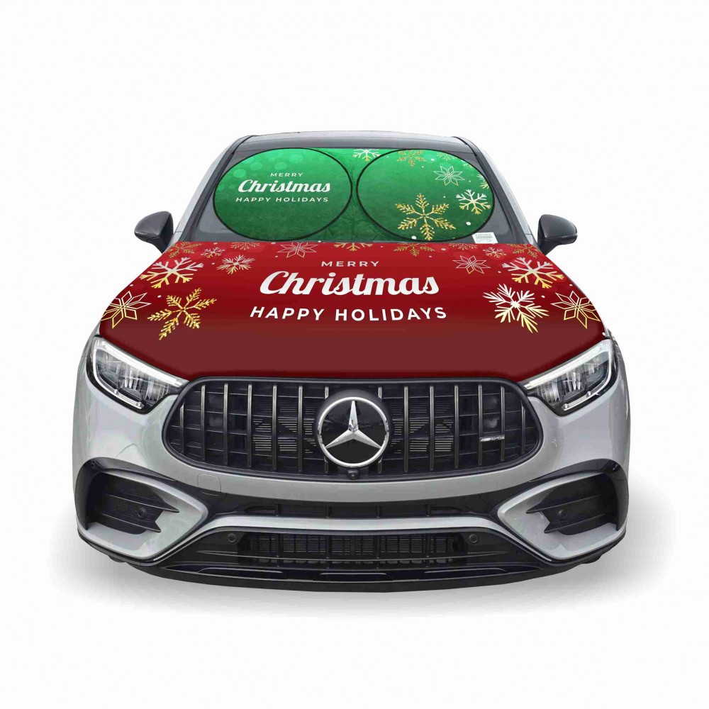 Custom Custom Car Windshield Sun Shade & Engine Hood Cover kit