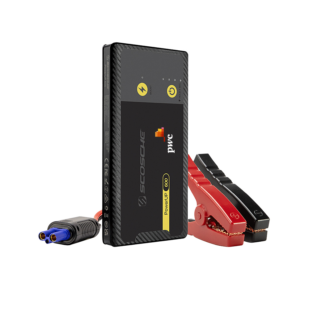 Scosche PowerUp 600 Torch Portable Car Jump Starter with Logo