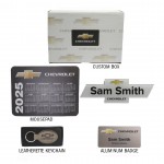 Customized Drive into Success Dealership Employee Brand Kit - Custom Box, Badge, Nameplate, Mousepad, Keychain