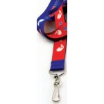 Logo Imprinted 3/8" to 3/4" Dye Sublimated Lanyard with 15 Business Day Production Time
