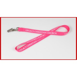 Personalized 5/8" Cotton Screen Printed Lanyard