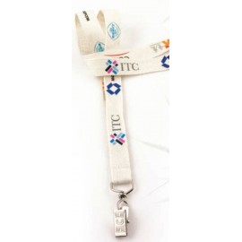 5/8" Bamboo Lanyard with Rush Shipping Logo Imprinted 5/8" Bamboo Lanyard with Rush Shipping Logo Imprinted