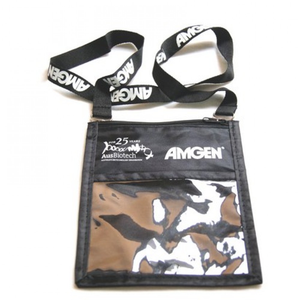 Customized Lanyard w/Large Pouch Badge Holder with Logo Customized Lanyard w/Large Pouch Badge Holder with Logo