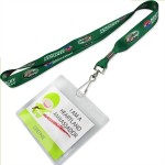 3/4" Lanyard with PVC pouch Logo Imprinted