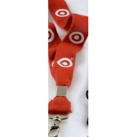 5/8" Tubular Cotton Lanyard with Rush Shipping Custom Imprinted