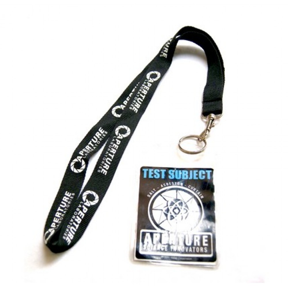 Logo Imprinted Customized Polyester Lanyard w/Badge Pouch Holder