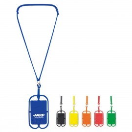 Personalized Stretchy Silicone Neck Lanyard Wallet  Personalized Stretchy Silicone Neck Lanyard Wallet