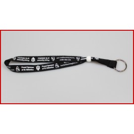 5/8" Flat Lanyard Keychain Bracelet Custom Printed