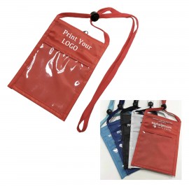 Travel Neck Wallet Passport Badge Holder Custom Printed  Travel Neck Wallet Passport Badge Holder Custom Printed