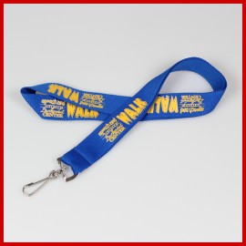 Logo Branded 1" Polyester Screen Printed Lanyard  Logo Branded 1" Polyester Screen Printed Lanyard